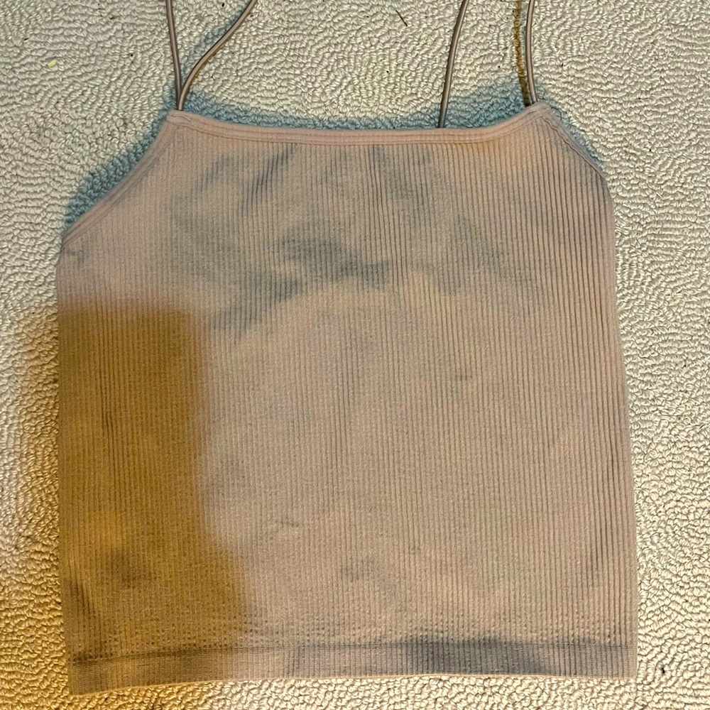 Zara Nude Cropped Tank